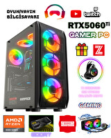 Zeiron Ayvass X20 Ryzen 5 8400F Ddr5 32GB 5600MHZ RAM 1TB M.2 NVMe SSD 8GB GDDR7 RTX5060Ti Sıvı Soğutmalı Gaming