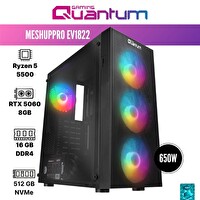 Quantum Gaming MeshupPro EV1822 Ryzen 5 5500 16 GB DDR4 512 GB NVMe RTX 5060 8 GB Gaming Desktop