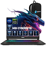 MSI Cyborg 15 Intel Corei7 13620H 15.6" 64 GB DDR5 4 TB SSD 8 GB RTX 5060 Full HD IPS W11Pro Gaming Laptop B13WFKGRNP24