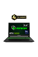 Monster Abra A5 V22.3.1 Intel Core Ultra 9 185H 16 GB RAM 1 TB SSD 8 GB RTX 5050 Windows 11 15,6" FHD 144 Hz Oyun Bilgisayarı