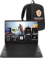 HP Omen Slim 16 U9 285H 16" 32 GB 4 TB SSD RTX5070 - 8 GB FHD+ 165Hz W11H Gaming Laptop - PER4 Çanta CD7K0EAPN370