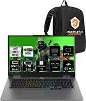 Lenovo LOQ i7 13700HX 17.3" 80 GB 1 TB SSD RTX5060 - 8 GB FHD W11H Taşınabilir Bilgisayar - PER4 Çanta 83JH00BQTRP399