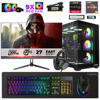 Xaser Star X390 Ryzen 5 7500F 27" 32 GB RAM 1 TB M.2 NVMe SSD 16GB RX9060XT 300Hz FreeDOS Oyuncu Bilgisayarı