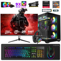 Xaser Star X130 Ryzen 7 5700X 27" 16 GB RAM 1 TB M.2 NVMe SSD 16GB RX9060XT 300Hz FreeDOS Oyuncu Bilgisayarı