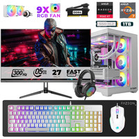 Xaser Star X140 Ryzen 7 5700X 27" 16 GB RAM 1 TB M.2 NVMe SSD 16GB RX9060XT 300Hz FreeDOS Oyuncu Bilgisayarı