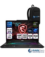 MSI Cyborg 15 Intel Core I5-13420H 15.6" 16 GB RAM DDR5 1 TB SSD RTX5060 8GB Full HD 144HZ IPS W11Pro Gaming Laptop