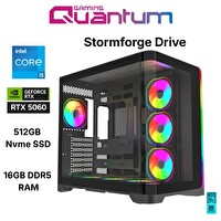 Quantum Gaming Stormforge Drive i5-14400F 16GB DDR5 512GB NVMe RTX5060 8GB Masaüstü Oyuncu Bilgisayarı