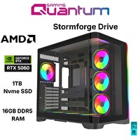 Quantum Gaming Stormforge Drive Ryzen 5 7500F 16GB DDR5 1TB NVMe RTX5060 8GB Masaüstü Oyun Bilgisayarı