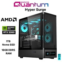 Quantum Gaming Hyper Surge Ryzen 5 7500F 16 GB DDR5 RAM 1 TB NVMe SSD 8 GB RTX5060 FreeDOS Masaüstü Oyun Bilgisayarı