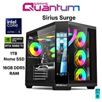 Quantum Gaming Sirius Surge Ultra 5 245KF 16 GB DDR5 RAM 1 TB NVMe SSD 16 GB RTX5060Ti FreeDOS Masaüstü Oyun Bilgisayarı