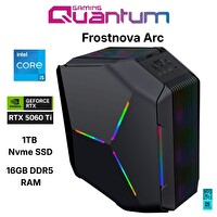 Quantum Gaming Frostnova Arc i5-14400F 16 GB DDR5 RAM 1 TB NVMe SSD 16 GB RTX5060Ti FreeDOS Masaüstü Oyun Bilgisayarı