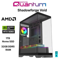Quantum Gaming Shadowforge Void Ryzen 5 7500F 32 GB DDR5 RAM 1 TB NVMe SSD 8 GB RTX5060 FreeDOS Masaüstü Oyun Bilgisayarı