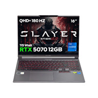 Game Garaj Slayer X7T-5070 V2.12 C3 Intel i7 14650HX 32GB RAM 2TB SSD RTX5070 16" 180Hz QHD+ IPS FreeDOS Oyuncu Bilgisayarı