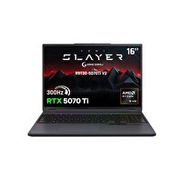 Game Garaj Slayer R9T3D-5070Ti V2 C3 AMD Ryzen 9 9955HX3D 16" 32 GB RAM 1 TB SSD RTX5070Ti QHD+ IPS FreeDOS Gaming Laptop