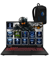 Asus TUF Gaming F16 Core i5-13450HX 16" 80 GB 4 TB SSD RTX 5050 8GB WUXGA 165Hz W11Pro Oyuncu Laptop FX608JH-RV080RNP28