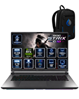 Asus ROG Strix G18 Core i9-14900HX 18" 24 GB 2 TB RTX5060 8 GB Wqxga ROG Nebula W11Pro Oyuncu Laptop G815JMR-S9035RNP07