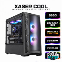 Xaser Cool X60 Ryzen 5 7500X3D 32 GB RAM 1 TB M.2 NVMe SSD 8 GB RTX5060 Sıvı Soğutmalı Masaüstü Oyuncu Bilgisayarı