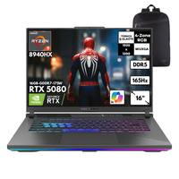Asus ROG Strix G16 Ryzen 9-8940HX 32 GB DDR5 RAM 4 TB SSD RTX5080 16" FreeDOS Notebook-S.Çantası G614PW-RV036HMF9