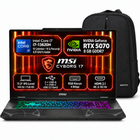 MSI Cyborg 17 B13WGKG-251XTRS9 Core i7-13620H 17.3" 64 GB RAM 1 TB SSD FHD W11Pro Oyuncu Laptop + Snertech Çanta