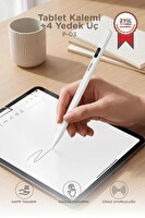 Torima P03 Hassas Dokunmatik Çizim ve Yazım Kalemi 4 Yedek Uçlu Beyaz Tablet Kalemi