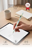 Torima P03 Hassas Dokunmatik Çizim ve Yazım Kalemi 4 Yedek Uçlu Desenli Tablet Kalemi