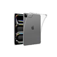 Newface Apple iPad Pro 11 (2024) Kılıf Anti Shock Tablet Silikon - Şeffaf