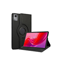 Newface Lenovo Tab M11 TB330FU 360 Tablet Deri Kılıf - Siyah