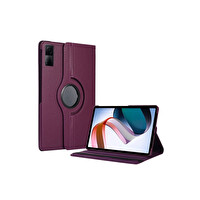 Newface Xiaomi Redmi Pad SE 4G Kılıf 360 Tablet Deri Kılıf - Mürdüm