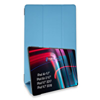 Newface Apple iPad 5 Air 9.7 Kılıf Tablet Smart Kılıf - Mavi