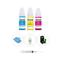 Starfilm Canon E4240 E3340 için Photoink Plus Renkli Kartuş Dolum Seti