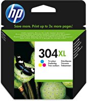HP 304 XL N9K07AE Orijinal Çok Renkli Mürekkep Kartuşu