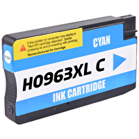 BK HP 963XL 3JA27AE Muadil Mavi Kartuş