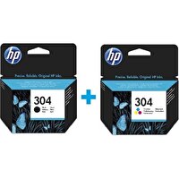 HP 304-N9K06AE Siyah + 304-N9K05AE Renkli Avantaj Paket Kartuş Seti