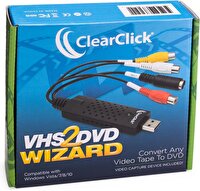 ClearClick VHS'den DVD'ye Sihirbazı USB Video Yakalayıcı
