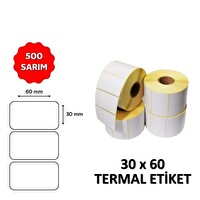 Elitrulo Barkod Etiketi 30x60 Termal - 500 Adet