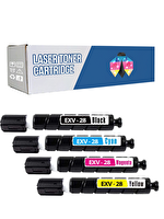 Powprint Canon imagerunner Advance C5255i C-EXV-28 CMYK 1 Set Muadil Toner