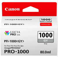 Canon PFI-1000 GY (Gray) Gri A2 Yazıcı Uyumlu Mürekkep Kartuş 80 ml. (0552C001)