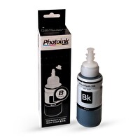 Epson T6641 Uyumlu 70 ML Photoink Plus Siyah Mürekkep L800/L805