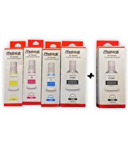 Photoink Canon GI-41 Photoink 4 Renk 1 Siyah Mürekkep Seti G3480 G3430 G3470 G4470 G1420 G2420 G2460 G3420 G