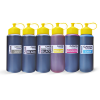 Photoink 6 Kartuşlu Canon Yazıcılar için Uyumlu 500 ML 6 Renk Mürekkep Seti