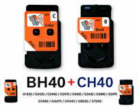 Canon BH40-CH40 İkili Takım G1420/G2420/G2460/G2470/G3420/G3430/G3460/G3470/G3480/G4470/G5040/G