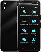 Hasled Taşınabilir Tercüman Cihazı 138 Dil ve 4.1" Dokunmatik Ekran - Siyah