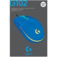 Logitech G G102 Lightsync RGB Aydınlatmalı 8.000 DPI Kablolu Mavi Oyuncu Mouse