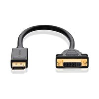 UGREEN DisplayPort Erkek to DVI 24+5 Dişi 15 CM Çevirici ve Dönüştürücü Kablo