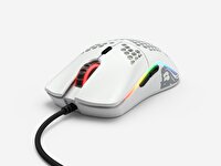 Glorious Model GOM-WHITE Orta/Küçük El RGB Mat Beyaz Kablolu Oyuncu Mouse