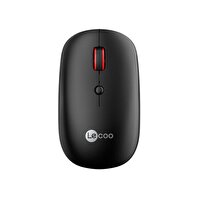 Lecoo WS211 Dual Mod Bluetooth Şarj Edilebilir Optik Siyah Kablosuz Mouse