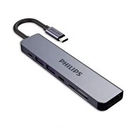 Philips Type-C To PD 87 W HDMI / USB / SD / Micro SD Dönüştürücü Hub Adaptör