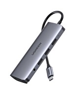 Ugreen RJ45 Type-C To USB 3.0 HDMI VGA TF SD 3.5 MM Aux PD Dönüştürücü Adaptör