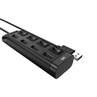 DM CHB005 4 Portlu USB 2.0 Anahtarlı Hub Çoklayıcı