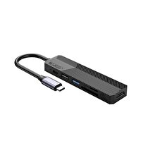 Orico Type-C Bağlantılı PD55W 2 USB Portlu HDMI Type-C TF/SD Siyah Docking Station